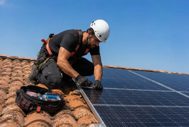 Maintenance et monitoring de panneaux solaires aux Portes-en-Ré