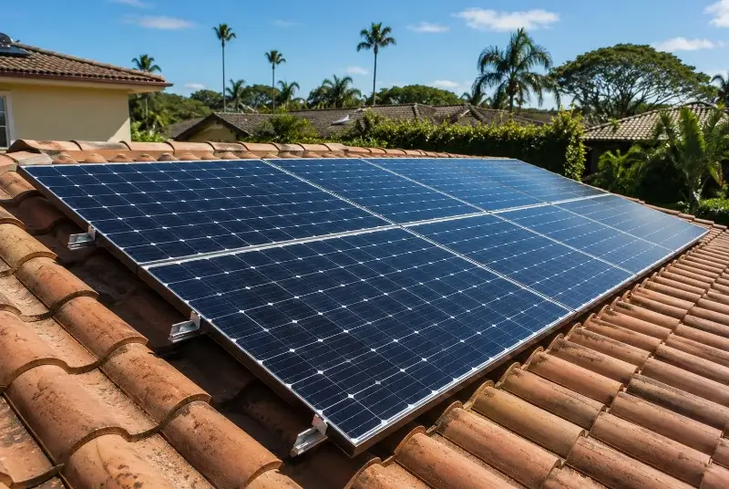 Installation de panneaux solaires aux Portes-en-Ré